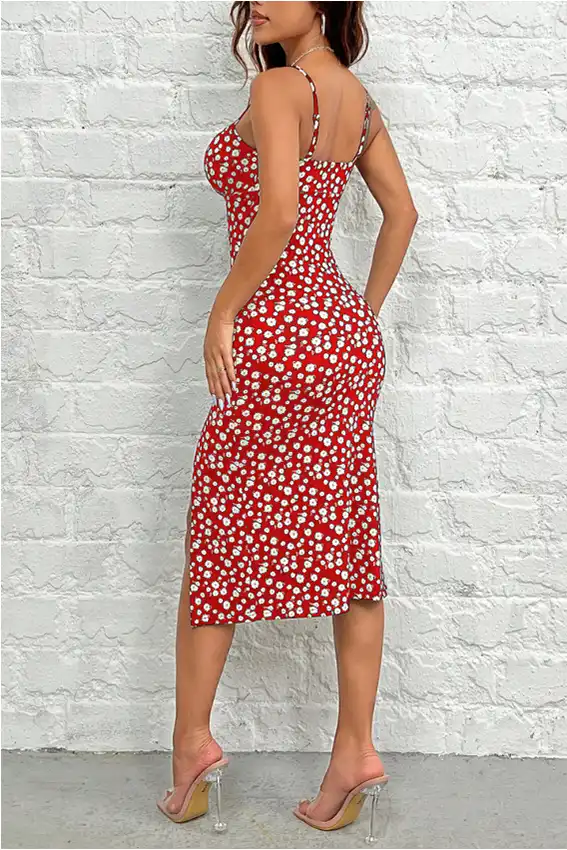 Floral Print Strappy Sundress