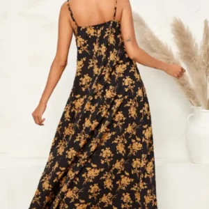 Floral Sleeveless Maxi Dress