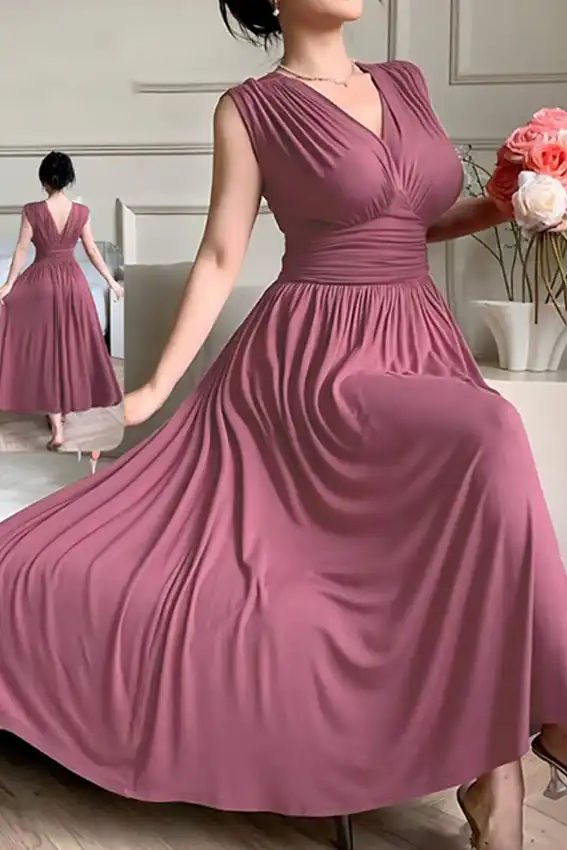 Elegant Sleeveless Maxi Dress