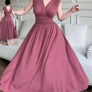 Elegant Sleeveless Maxi Dress