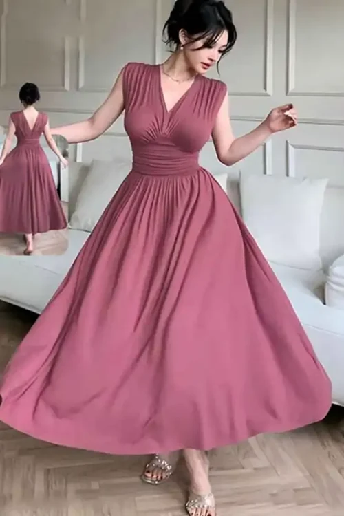 Elegant Sleeveless Maxi Dress
