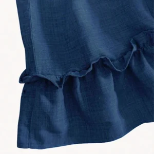 Plaid Halter Dress with Ruffled Hem