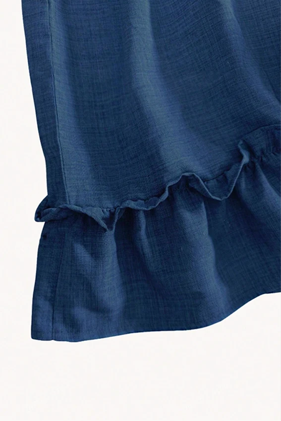 Plaid Halter Dress with Ruffled Hem
