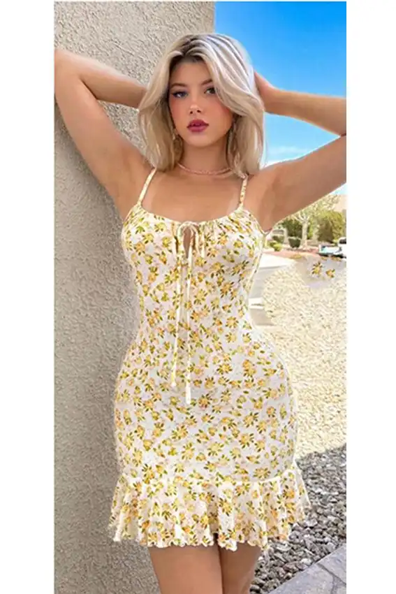 Floral Sleeveless Summer Dress