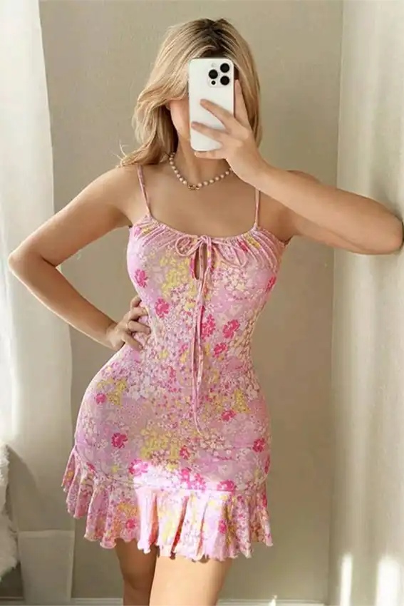 Floral Sleeveless Summer Dress