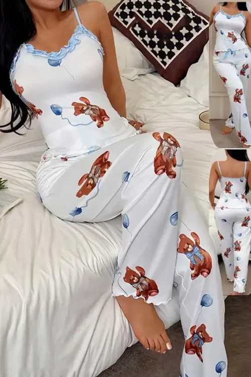Adorable Teddy Bear Pajama Set