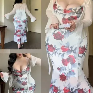 Floral Long Sleeve Dress