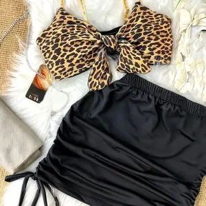 Leopard Print Two-Piece Set