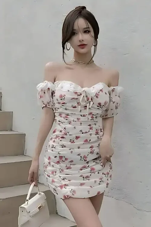 Floral Off-Shoulder Dress