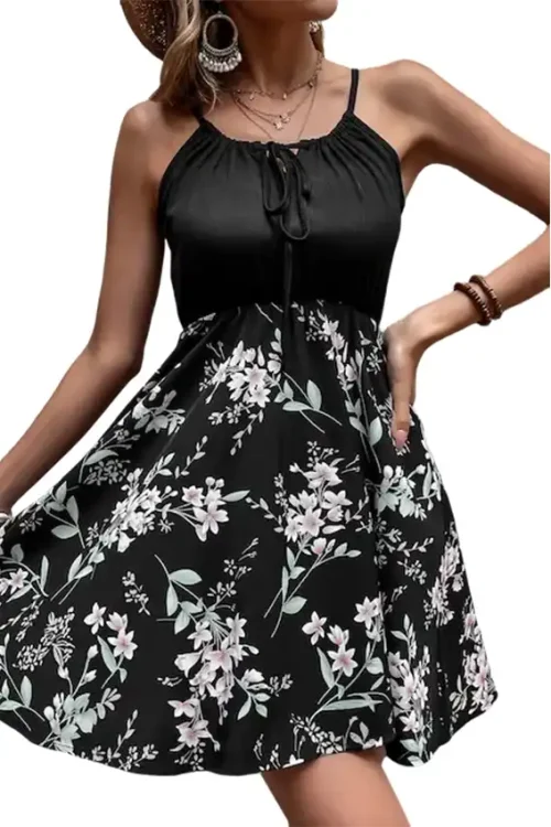Leopard Print Sleeveless Bodycon Dress