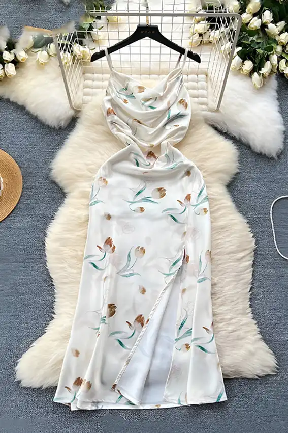 Floral Sleeveless Maxi Dress
