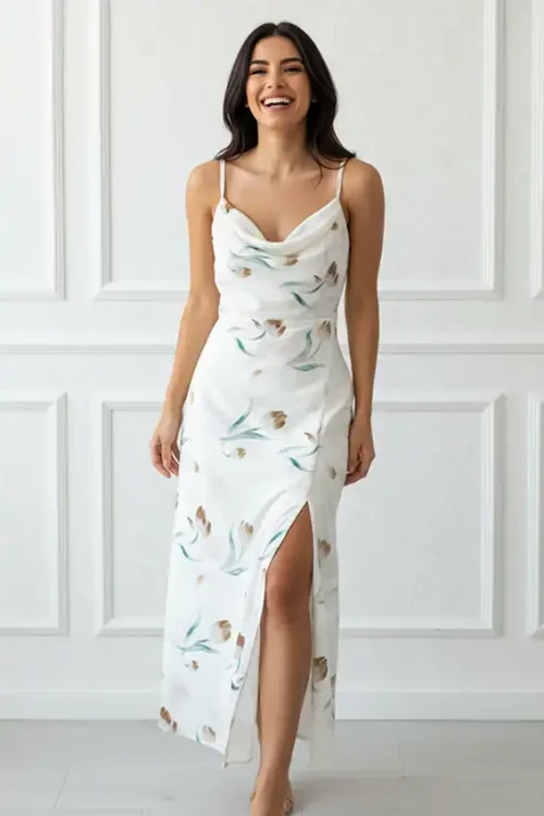 Floral Sleeveless Maxi Dress