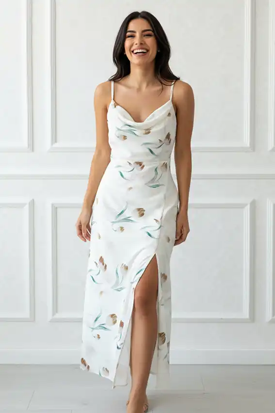 Floral Sleeveless Maxi Dress