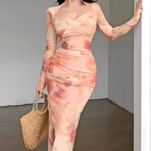 Floral Long Sleeve Dress