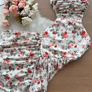 Floral Maxi Dress with Spaghetti Straps