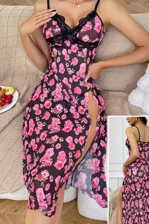 Floral Spaghetti Strap Dress