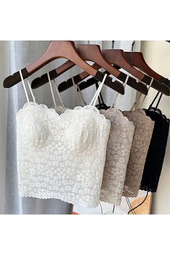 Floral Lace Strap Top