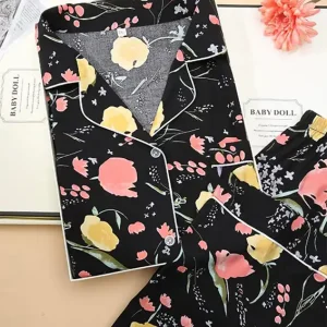 Floral Long Sleeve Pajama Set