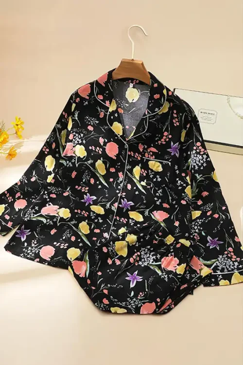 Floral Long Sleeve Pajama Set