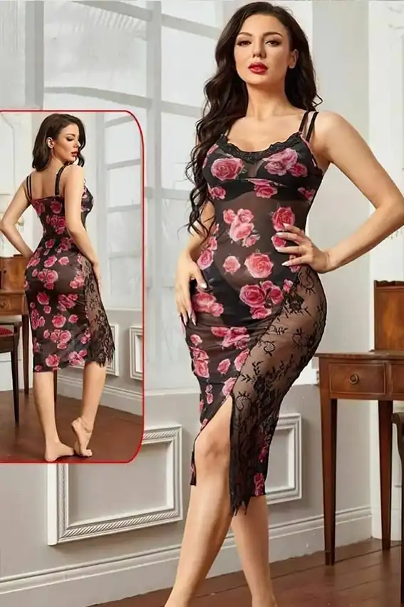 Floral Sleeveless Bodycon Dress
