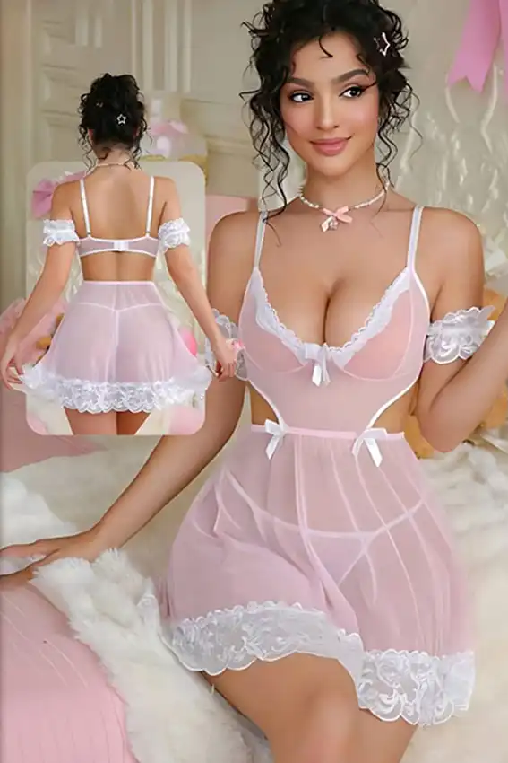 Elegant Lace Off-Shoulder Lingerie