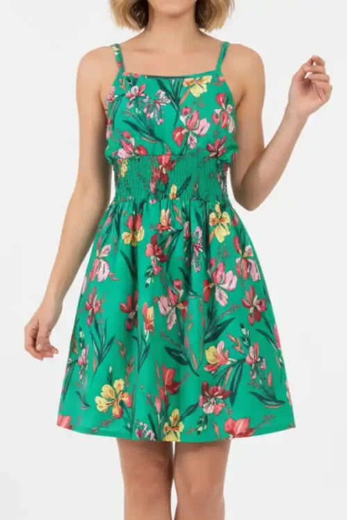 Floral Spaghetti Strap Summer Dress