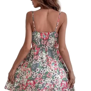 Floral Print Sleeveless Summer Dress