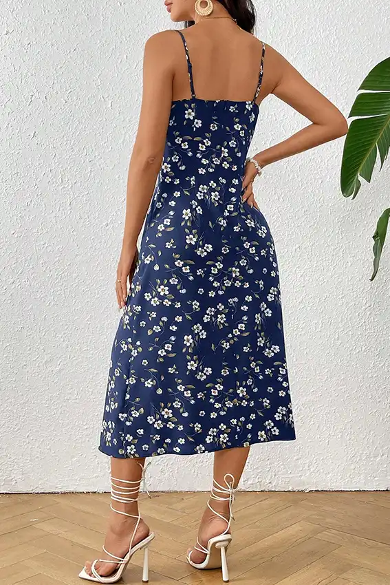 Floral Sleeveless Maxi Dress