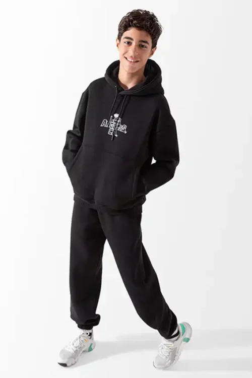 Classic Black Hoodie and Joggers Set