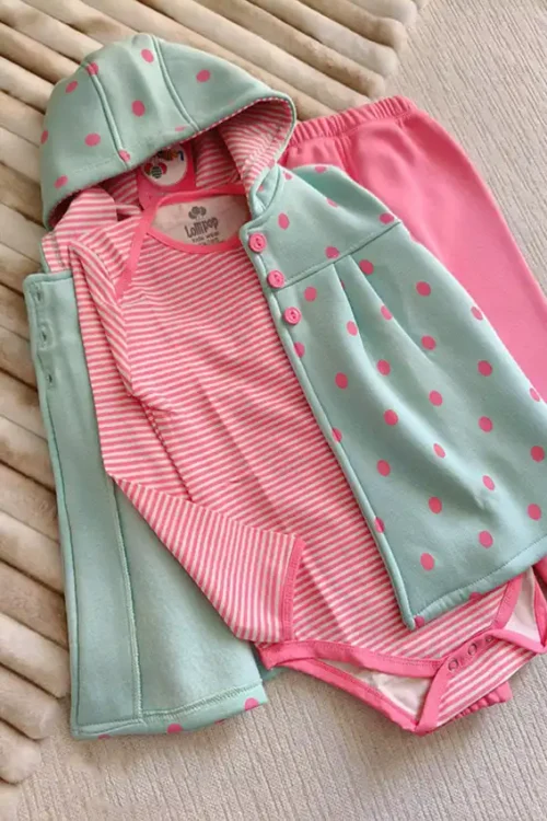 Baby Polka Dot and Striped Set