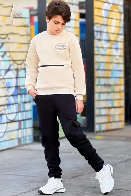 Stylish Long Sleeve Sweatshirt Set