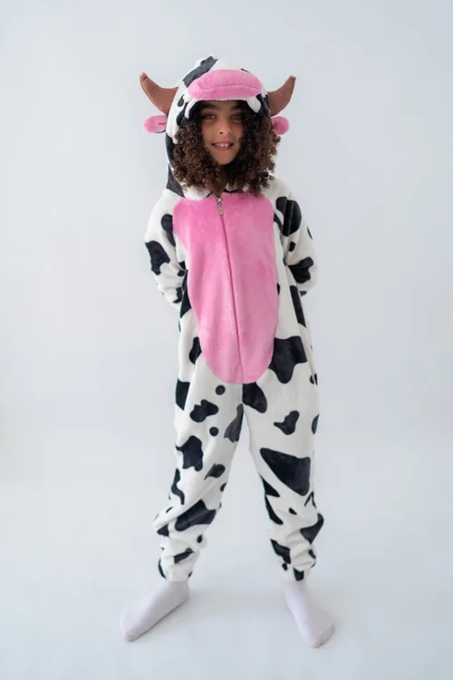 Cute Cow Print Onesie Pajamas