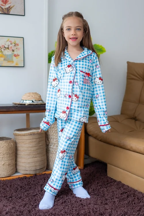Checkered Hello Kitty Pajama Set