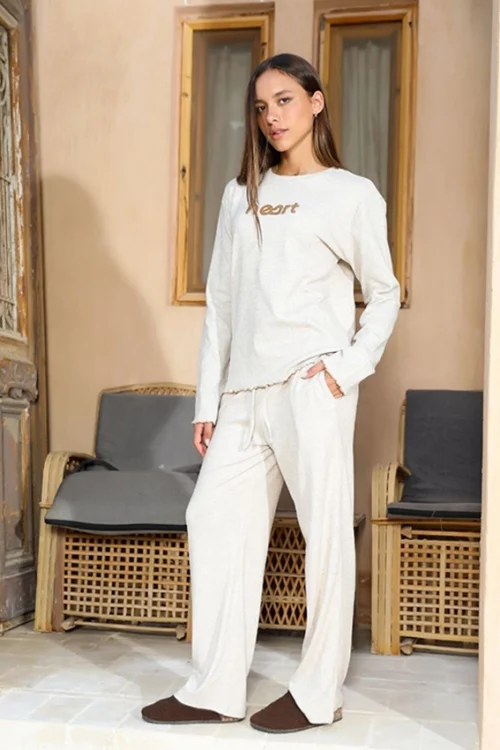 Solid Long Sleeve Lounge Set